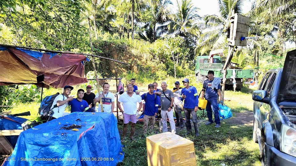 Munoz Base Camp, Siayan, Zamboanga del Norte, with FCI staff. Aug 20, 2025